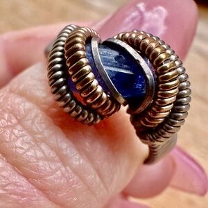 Wire Wrapped Fluorite Ring